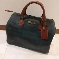 美品　ラルフローレン ミニボストンバッグ　チェック