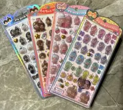 モンチッチ うるちゅるポップシール 4枚　セット コンプ　ボンボンドロップ