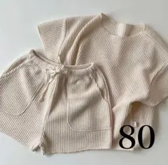 2点セット　子供服　韓国　セットアップ　半袖　80