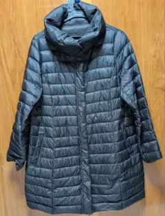 黒軽量ダウンコート LL