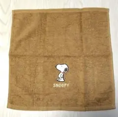 新品 SNOOPY スヌーピー ミニタオル ブラウン 日本製 綿100%のサムネイル