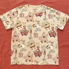 Nickelodeon スポンジボブ キャラ総柄プリントT 海外限定 US古着