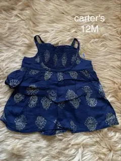 ◎ carter's キャミソール　ワンピース 12M ネイビー　ベビー　80