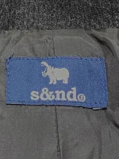 s&nd セカンド　ダッフルコート　ダークグレー フード付き　ロング