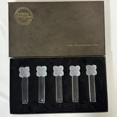 【未使用】クリスタルダルク 箸置き カラトリーレスト 5客