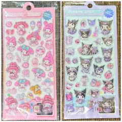 マイメロディ クロミ ボンボンドロップシール ウォーターシール 2枚セット
