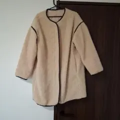 ベージュ ボア ムートンコート