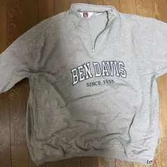 BEN DAVIS グレー ハーフジップ