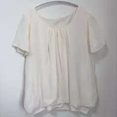 レディース ブラウス ラウンドネック フレアスリーブ 春服 お出かけ