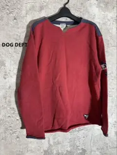 DOG DEPT 綿100 トレーナー スウェット 切替 ロゴ トレーナー