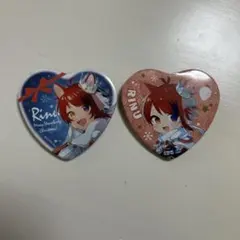すとぷり莉犬くんハート缶バッジ2個セット