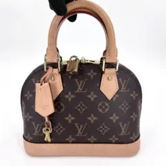 【極美品】ヴィトン アルマBB RFID ヌメ革良好 モノグラム ハンドバッグ