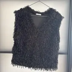 フリンジニットベスト