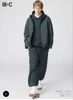 UNIQLO Cスウェットパンツダークグリーン ジョガーパンツ Lサイズ