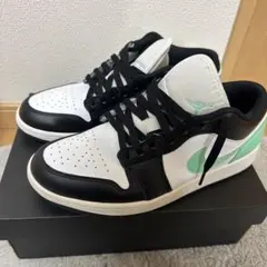 airJordan 1 low スニーカー ホワイト/ブラック/ミント