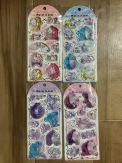 サンリオ　ウォーターシール　４種セット　キティ　シナモン　マイメロ　クロミ