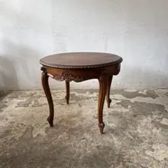 フランスアンティーク猫脚コーヒーテーブル/センターテーブル机/飾り棚