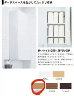 【未使用】トイレ収納 LIXILサイドミドルキャビネット