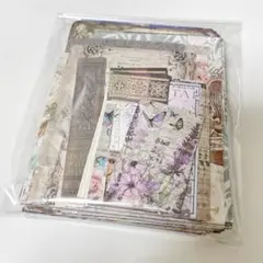 紙ものコラージュ　おすそわけ＊②　紙もの・背景紙・素材紙　100枚↑