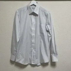 洋服のあおやま　青山　ワイシャツ　メンズ　長袖　グレーストライプ