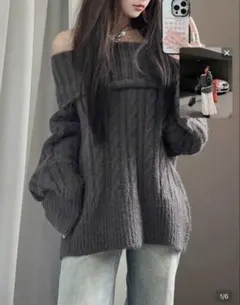 shein ニット　オーバーサイズ