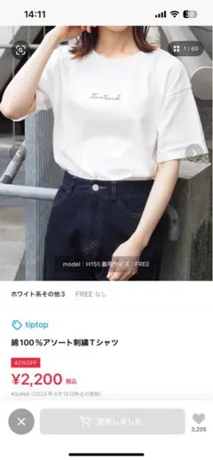 Tシャツのサムネイル