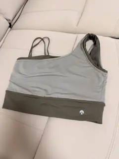 SUKALA アシンメトリーデザイン　ヨガトップス　カーキ