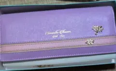 Samantha Thavasa パープル×ラメオフホワイト 長財布