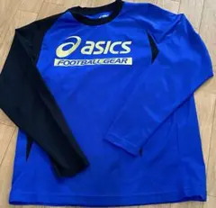 asics 長袖サッカーシャツ L 青/黒のサムネイル
