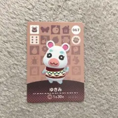 ゆきみ amiiboカード 067　あつまれどうぶつの森