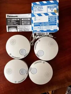 Panasonic けむり当番薄型2種 SHK38455 4個セット　火災報知器のサムネイル