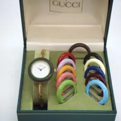 5 稼動 GUCCI時計 レディース チェンジベゼル 12色 完備品 상자 포함