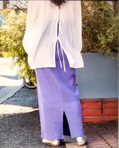 チャオパニックティピー リブスカート 紫色
