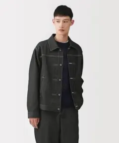 MUJI Labo 再生ポリエステル デニムジャケット ダークネイビー Sサイズ