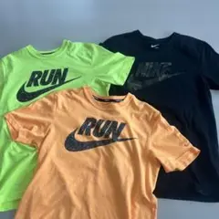 NIKE RUN Tシャツ 3枚セット　ナイキ　S 160 美品　迷彩　ロゴ