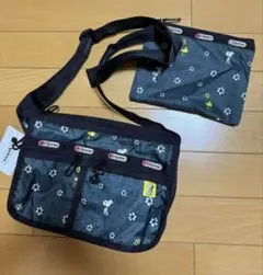 【新品】LeSportsacレスポートサック スヌーピー　ショルダーバッグのサムネイル