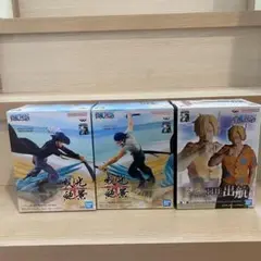 【新品未開封】3セット　戦光絶景　ゾロ　ミホーク　the 出航　サンジのサムネイル