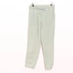 ZARA XS パンツ テーパードパンツ 裾カットオフ グリーン レディース