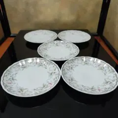 NARUMI 小皿5枚セット 花柄