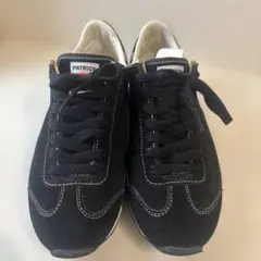 PATRICK ブラック スニーカー23.5【美品】百貨店購入品 - メルカリ