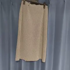 格子柄タイトスカート