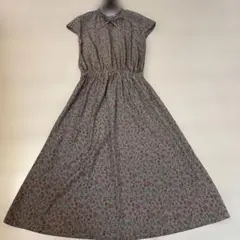 【美品】Te chichi TERRASSE 半袖シャツワンピース ロング丈