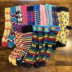 ハッピーソックス 14足 Happy Socks 中古 23.5〜25.5センチ