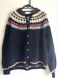 BEAMS ウール　ニット　ノルディックカーディガンのサムネイル