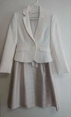 ホワイトジャケットとワンピースセット　7ARサイズ