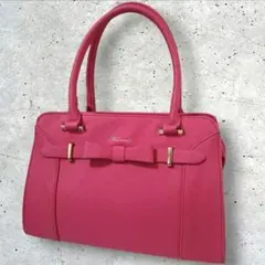 レディース Havenly トートバッグ リボン ショッキングピンク ピンク