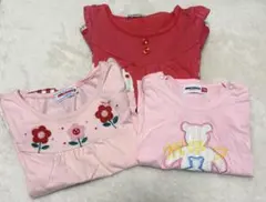 ミキハウス　ワンピース　トップス　70 ベビー　 女の子　まとめ売り　3着