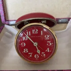 TOKYO CLOCK #置時計 #レトロ レッド アラーム機能付き　手巻き TOKYO CLOCK #置時計 #レトロ レッド アラーム機能付き 手巻き - メルカリ