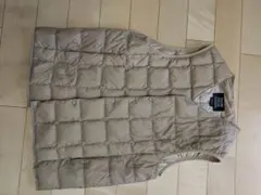 TAION ダウンベスト L ベージュカラー