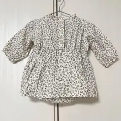 ロンパース　ワンピース　長袖　70 バースデイ　mamaraku